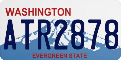 WA license plate ATR2878