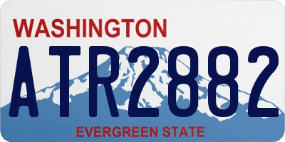 WA license plate ATR2882