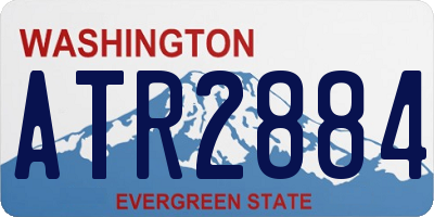 WA license plate ATR2884