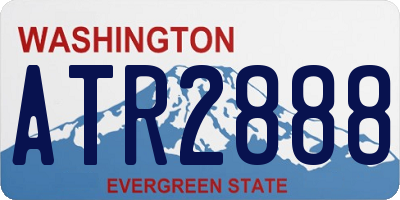 WA license plate ATR2888