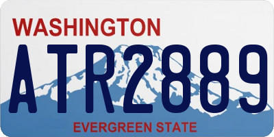 WA license plate ATR2889