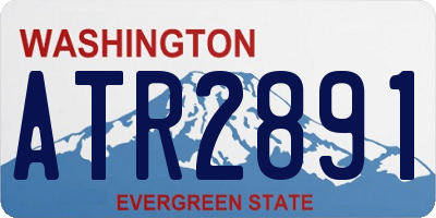 WA license plate ATR2891