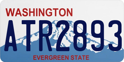 WA license plate ATR2893