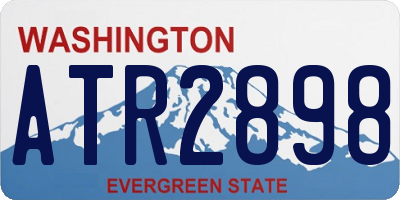 WA license plate ATR2898