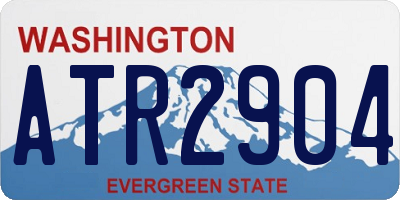 WA license plate ATR2904