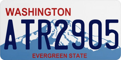 WA license plate ATR2905