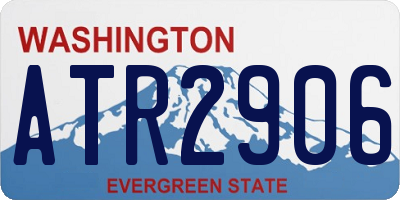 WA license plate ATR2906