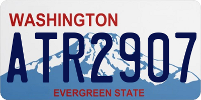 WA license plate ATR2907