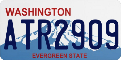 WA license plate ATR2909