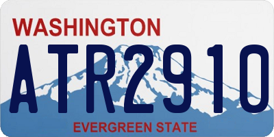 WA license plate ATR2910