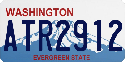 WA license plate ATR2912