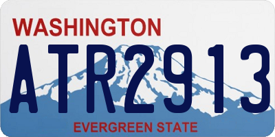 WA license plate ATR2913