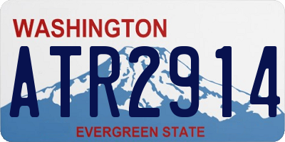 WA license plate ATR2914