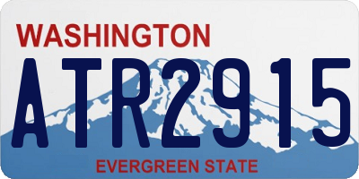 WA license plate ATR2915