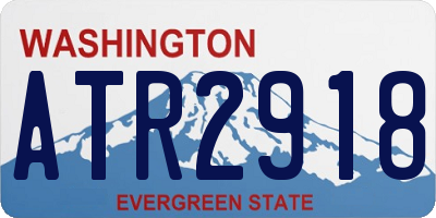 WA license plate ATR2918