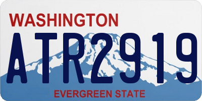 WA license plate ATR2919