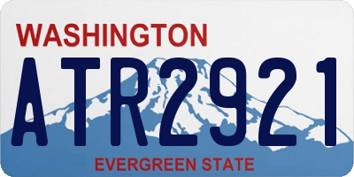 WA license plate ATR2921