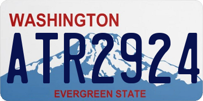WA license plate ATR2924