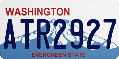 WA license plate ATR2927