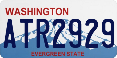 WA license plate ATR2929