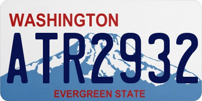 WA license plate ATR2932