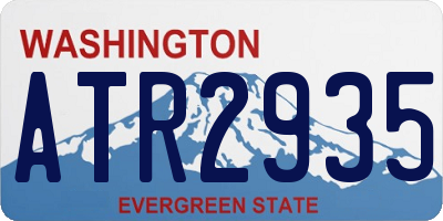 WA license plate ATR2935