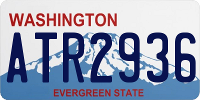 WA license plate ATR2936