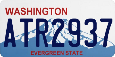 WA license plate ATR2937