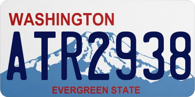 WA license plate ATR2938