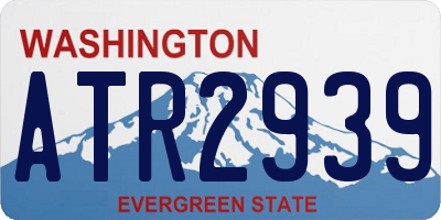 WA license plate ATR2939