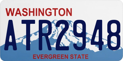 WA license plate ATR2948