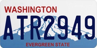 WA license plate ATR2949