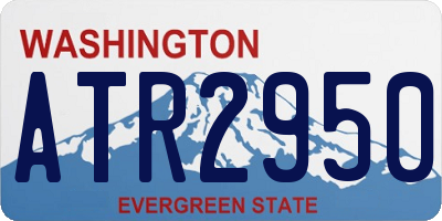 WA license plate ATR2950