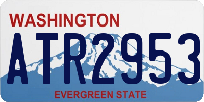 WA license plate ATR2953