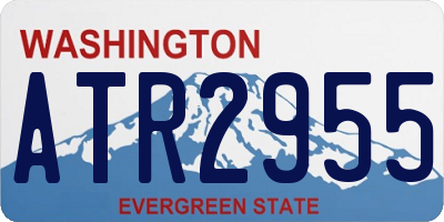 WA license plate ATR2955