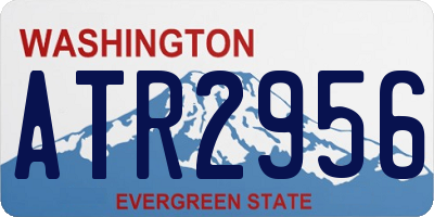 WA license plate ATR2956