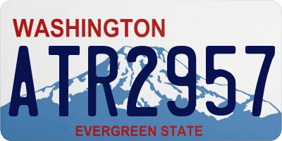 WA license plate ATR2957
