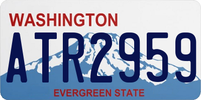 WA license plate ATR2959