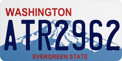 WA license plate ATR2962