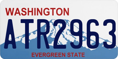WA license plate ATR2963