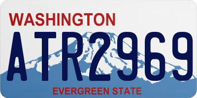 WA license plate ATR2969