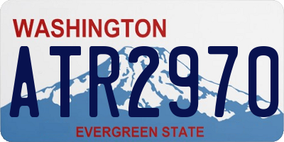 WA license plate ATR2970