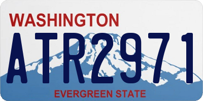 WA license plate ATR2971