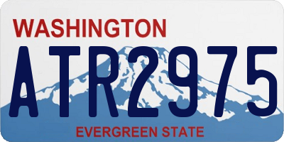 WA license plate ATR2975