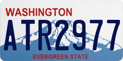 WA license plate ATR2977