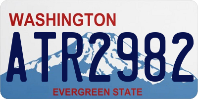 WA license plate ATR2982