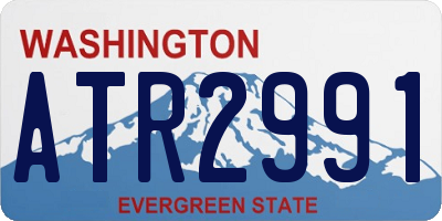 WA license plate ATR2991