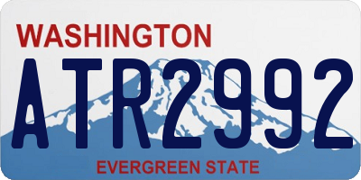 WA license plate ATR2992