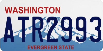 WA license plate ATR2993