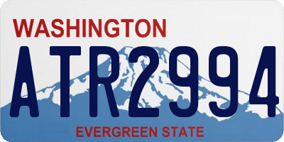 WA license plate ATR2994